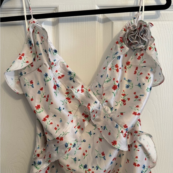 Bardot Olea Sleeveless Floral White Dress (size L) - Picture 3 of 9